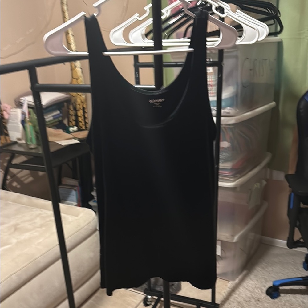Old Navy Black Tank Top Tall Style